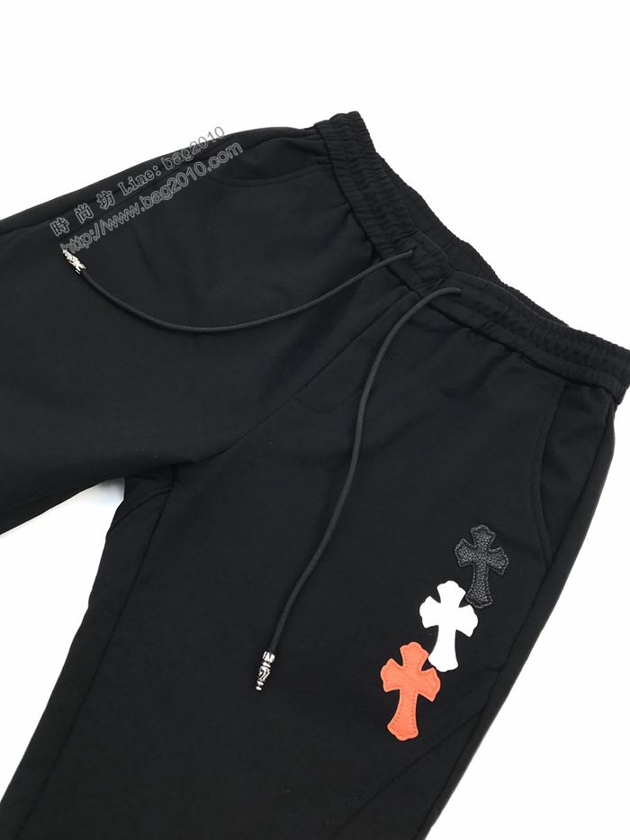 Chrome Hearts男裝 克羅心秋冬新款十字架貼皮衛褲  ydi3035